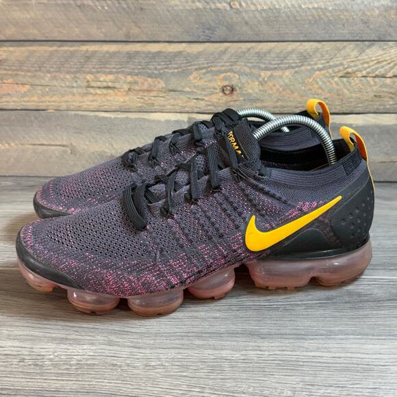 Nike Air VaporMax Flyknit 2 Sneaker Size 12 Gridiron Laser Orange 942842-008 - Picture 2 of 13